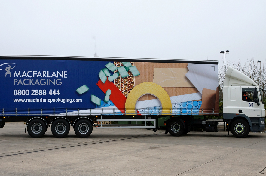 Truck with Macfarlane branding