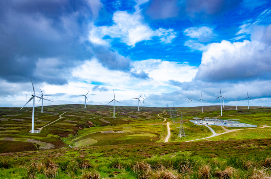 Fallago Rig Wind Farm in Berwickshire