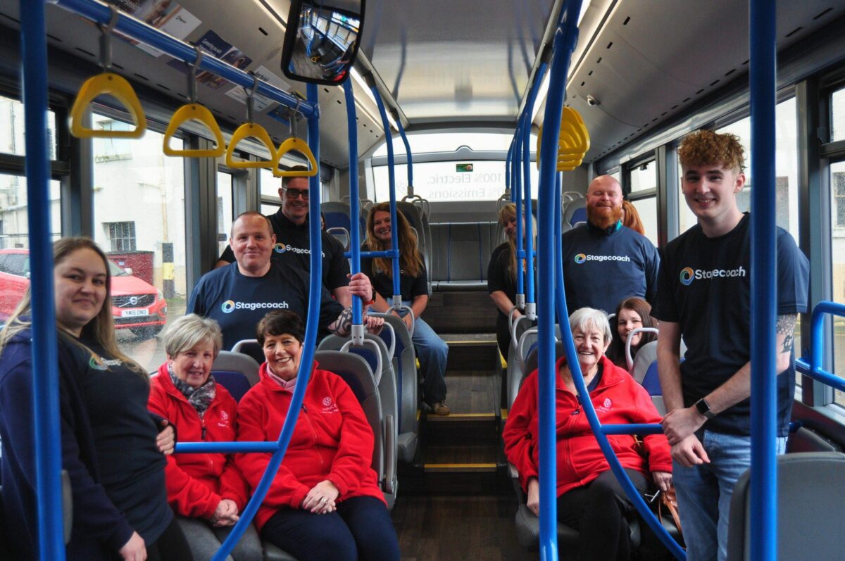 Kilts, kindness and community: Stagecoach takes strides to support local charities