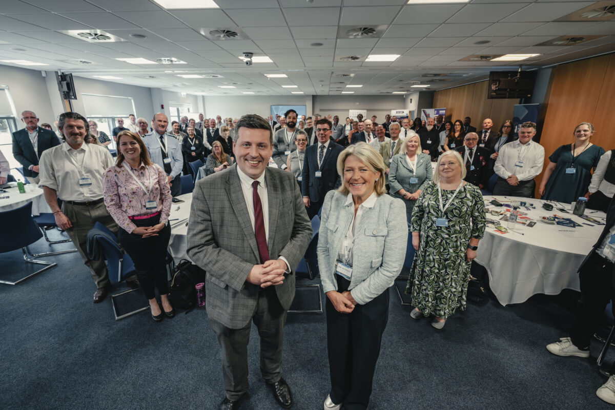 Group photo of attendees including Jamie Hepburn MSP at Armed Forces Champions Gathering 2026.